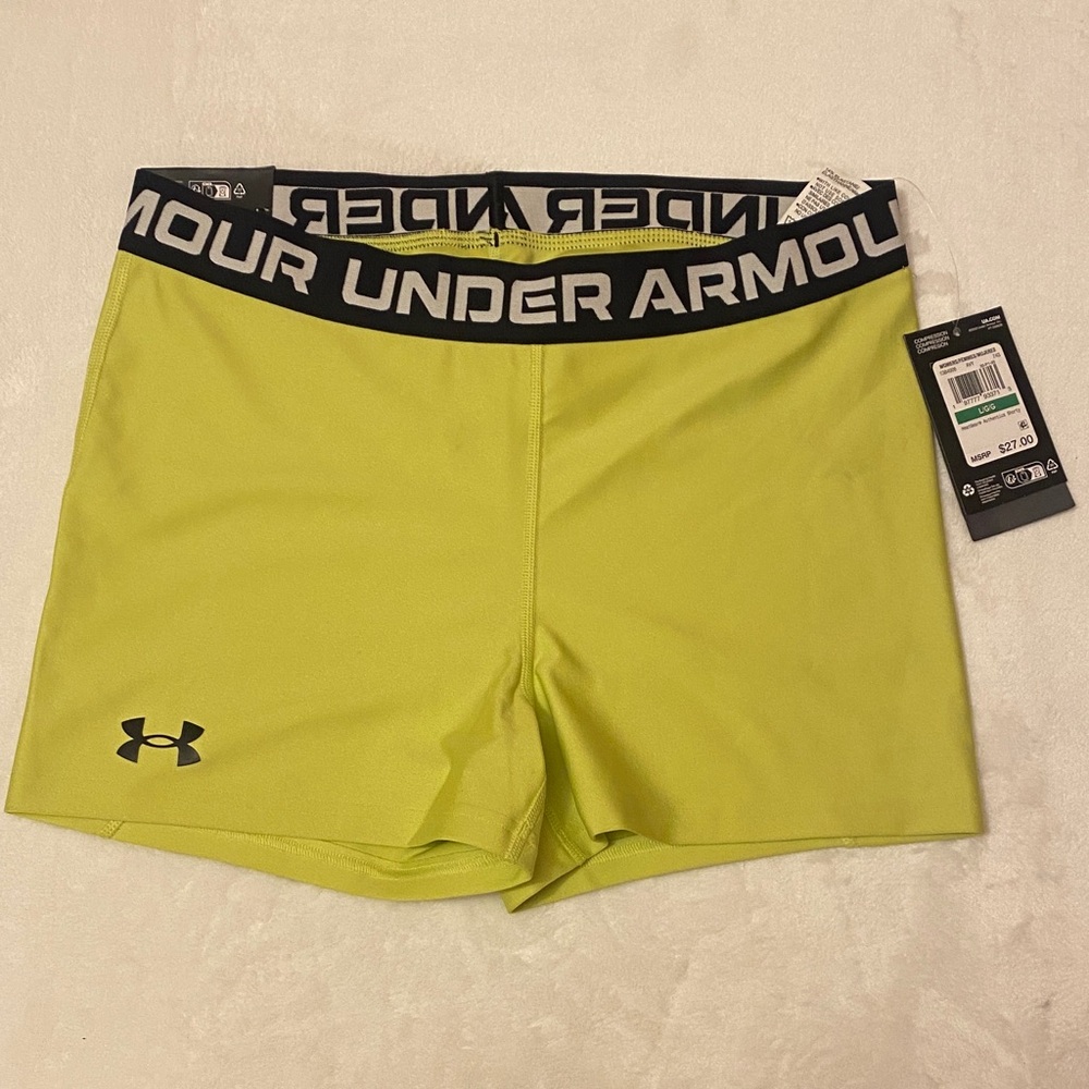 Under Armour Women's Lime Athletic Shorts